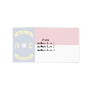 North Carolina, United States Label