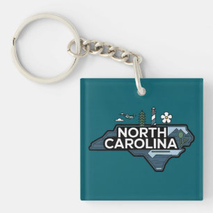 North Carolina, United States of America Key Ring