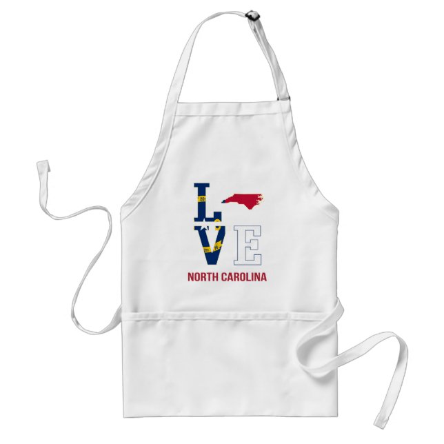 North Carolina USA State Love Standard Apron (Front)
