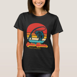 North Carolina Walleye Fish Retro Obx Outer Banks T-Shirt