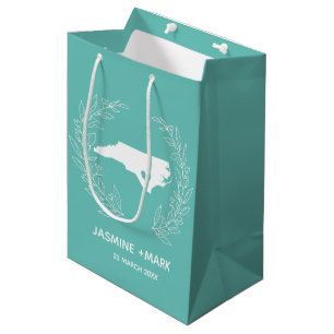 North Carolina wedding favours custom Medium Gift Bag