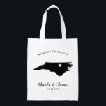 North Carolina Wedding Welcome Bag<br><div class="desc">Fill this adorable personalised North Carolina bag with all of your favourite treats for your guests to receive when they check in!</div>