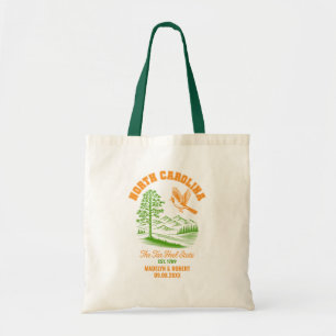 North Carolina Wedding Welcome Bag, State Love Tote Bag
