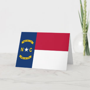 North Carolinian Flag, Flag of North Carolina Card