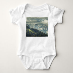 North Cascade: Majestic Mountain Peak. Baby Bodysuit