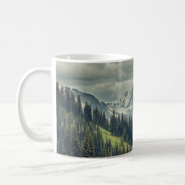 North Cascade: Majestic Mountain Peak. Coffee Mug (Left)