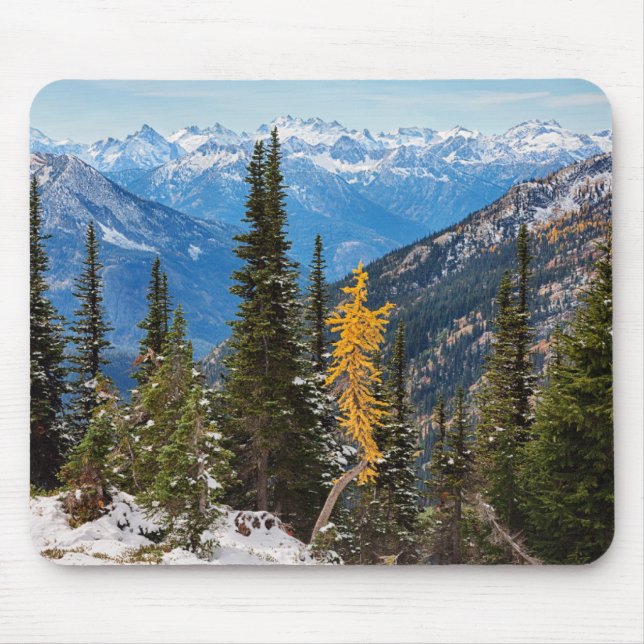 North Cascade Mountains Wenatchee National Forest Mouse Pad (Front)