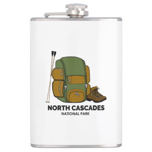 North Cascades National Park Backpack Hip Flask
