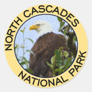 North Cascades National Park Classic Round Sticker