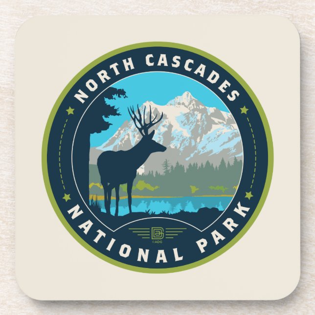 North Cascades National Park Coaster (Front)
