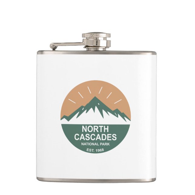 North Cascades National Park Hip Flask (Front)