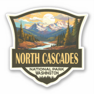 North Cascades National Park Illustration Travel