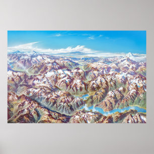 North Cascades National Park Landscape (no labels) Poster