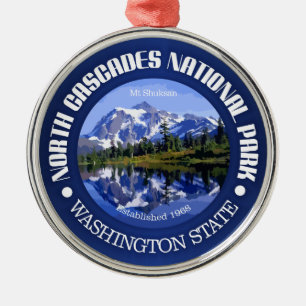 North Cascades National Park Metal Ornament