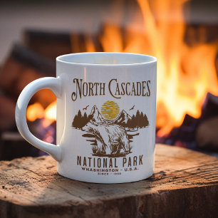 North Cascades National Park Old-School Scenery Coffee Mug