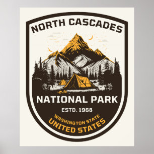 North Cascades National Park Outdoors and Nature Poster
