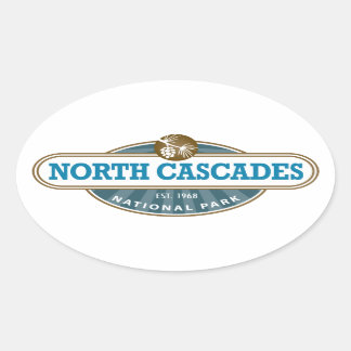 North Cascades National Park Oval Sticker