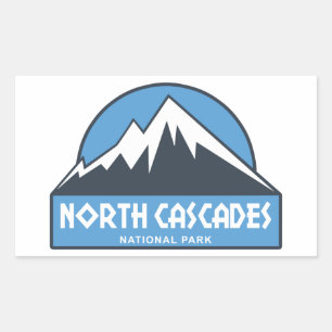 North Cascades National Park Rectangular Sticker