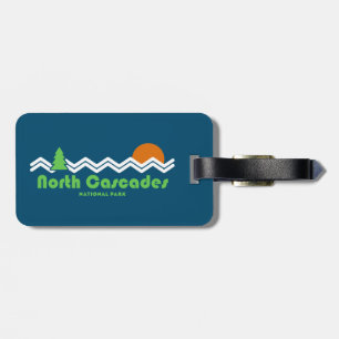 North Cascades National Park Retro Luggage Tag