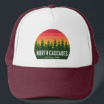 North Cascades National Park Trucker Hat<br><div class="desc">North Cascades National Park is like no other. Washington Pass,  Maple Pass,  the Blue Lake Trail,  it just surprises at every turn. Show your passion for remote wilderness and your love of this park!</div>
