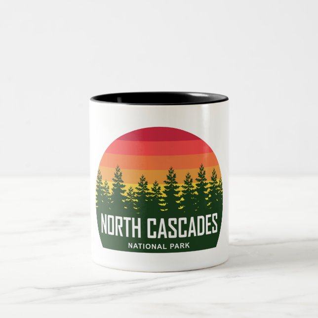 North Cascades National Park Two-Tone Coffee Mug (Center)