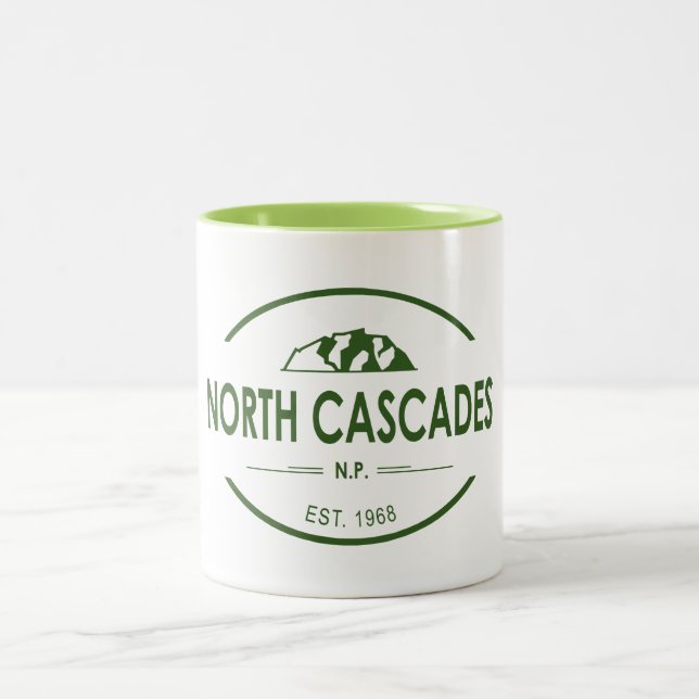 North Cascades National Park Two-Tone Coffee Mug (Center)