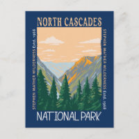 North Cascades National Park Vintage Distressed