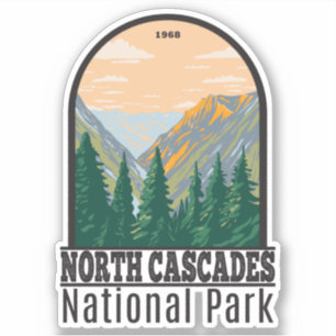 North Cascades National Park Washington Vintage