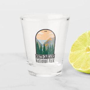 North Cascades National Park Washington Vintage Shot Glass