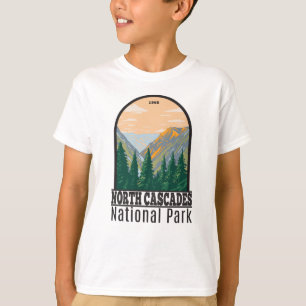 North Cascades National Park Washington Vintage T- T-Shirt