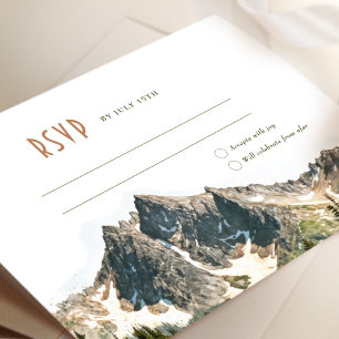 North Cascades RSVP Wedding Insert Destination Invitation
