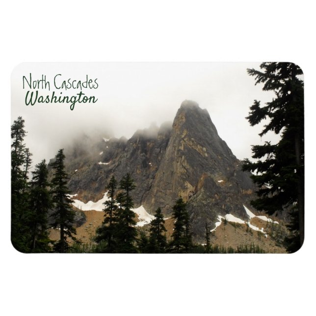 North Cascades Washington Scenic Alpine Photo Magnet (Horizontal)