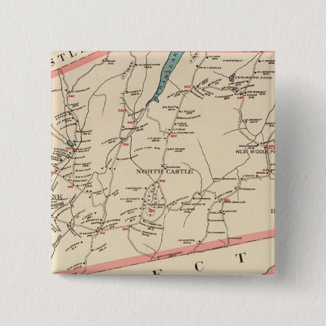 North Castle town 15 Cm Square Badge (Front)