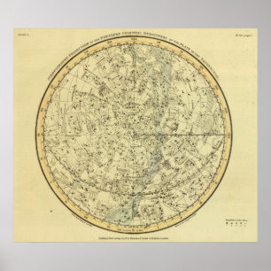 North Celestial Hemisphere Poster