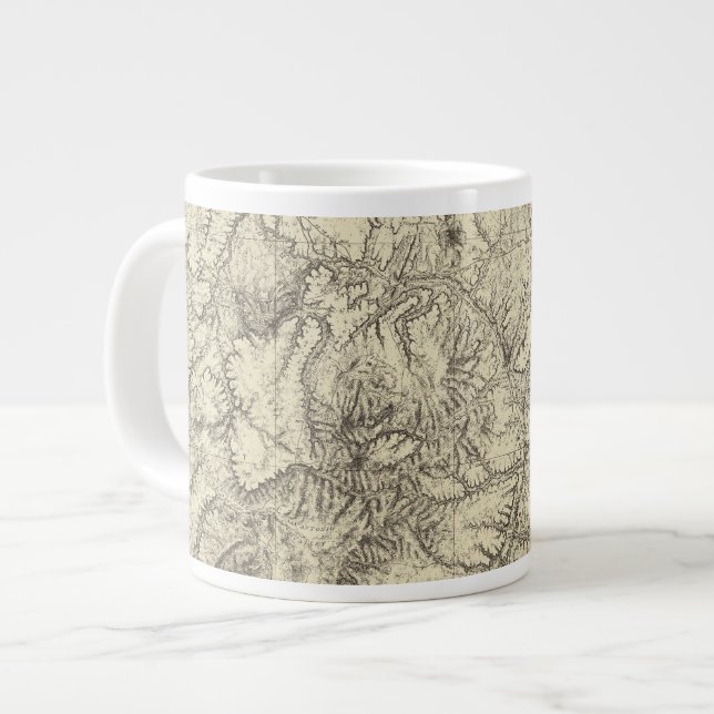 North Central New Mexico Large Coffee Mug (Front Left)