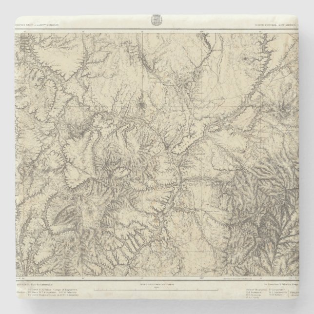 North Central New Mexico Stone Coaster (Front)