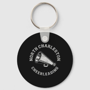 North Charleston Cheer Distressed Retro 90's Cheer Key Ring