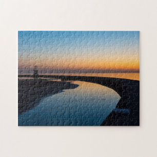 North Chicago Lighthouse Dawn Jigsaw Puzzle