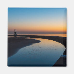 North Chicago Lighthouse Dawn Magnet