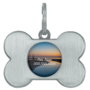 North Chicago Lighthouse Dawn Pet ID Tag