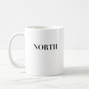 North   Classic Timeless Minimal Black Logo Coffee Mug