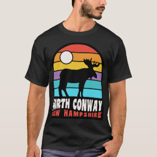 North Conway Moose New Hampshire Badge T-Shirt