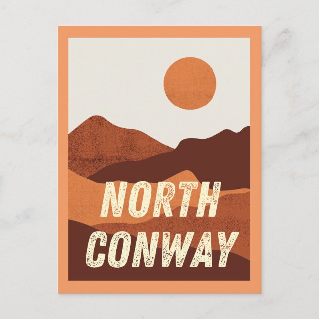 North Conway, New Hampshire Mountains Postcard (Front)