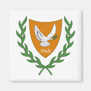 north cyprus country coat arms symbol emblem flag  magnet