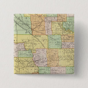 North Dakota 15 Cm Square Badge