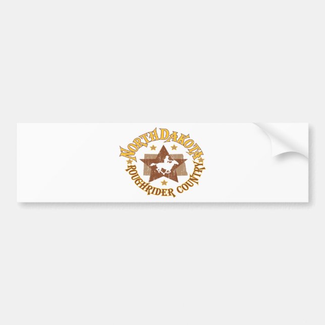 North Dakota Bumper Sticker (Front)