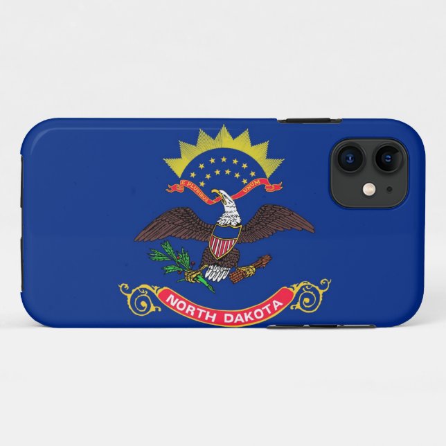 North Dakota Case-Mate iPhone Case (Back (Horizontal))