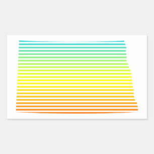 north dakota chill fade rectangular sticker