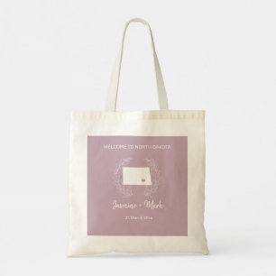North Dakota Destination Wedding Welcome Guests Tote Bag