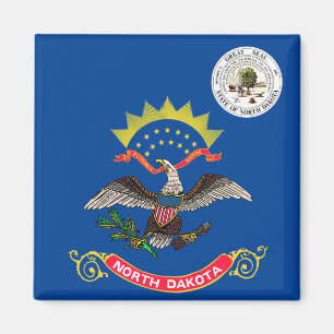 North Dakota flag Magnet